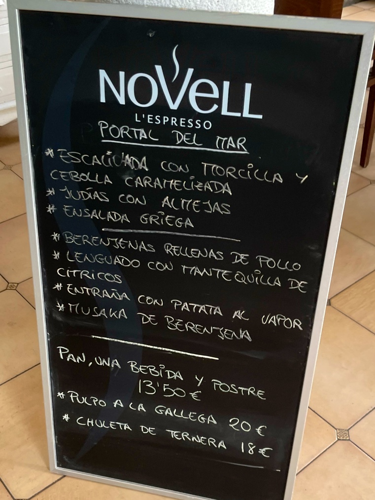 Portal del Mar Menu - Image 1